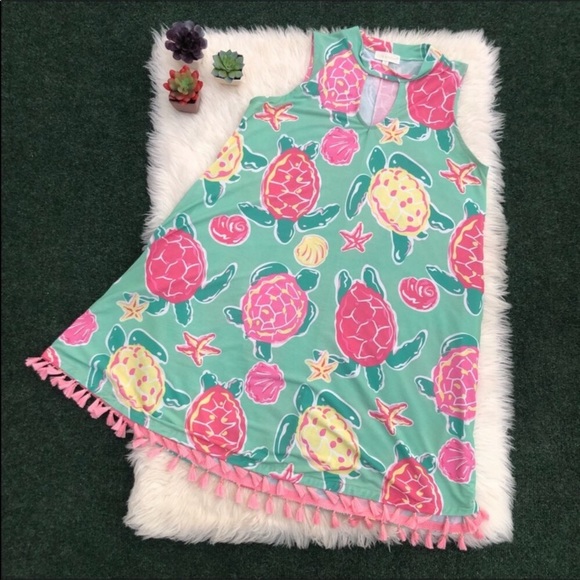 Simply Southern TopSail Turtle Tassel Dress - Picture 4 of 12
